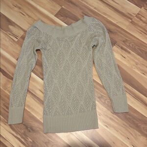 Sweater Project Beige Knit Top
